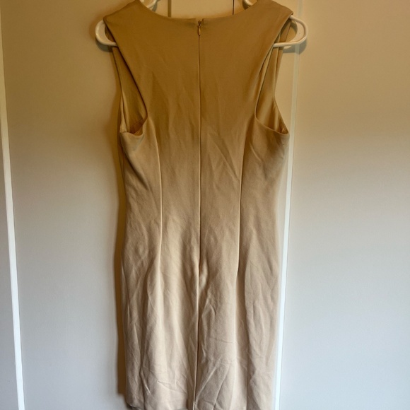 Blaque Label Plunging Neckline Mini Dress BLAQUE LABEL Size S Color- Sand - Picture 4 of 4